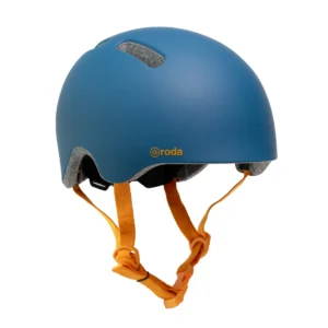 Casco de bicicleta roda one azul